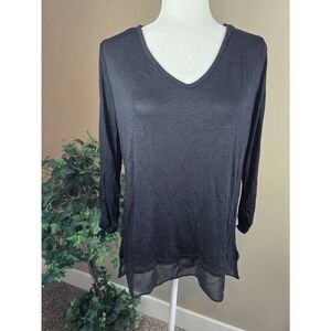 Style & Co Top Deep Black Sz PL